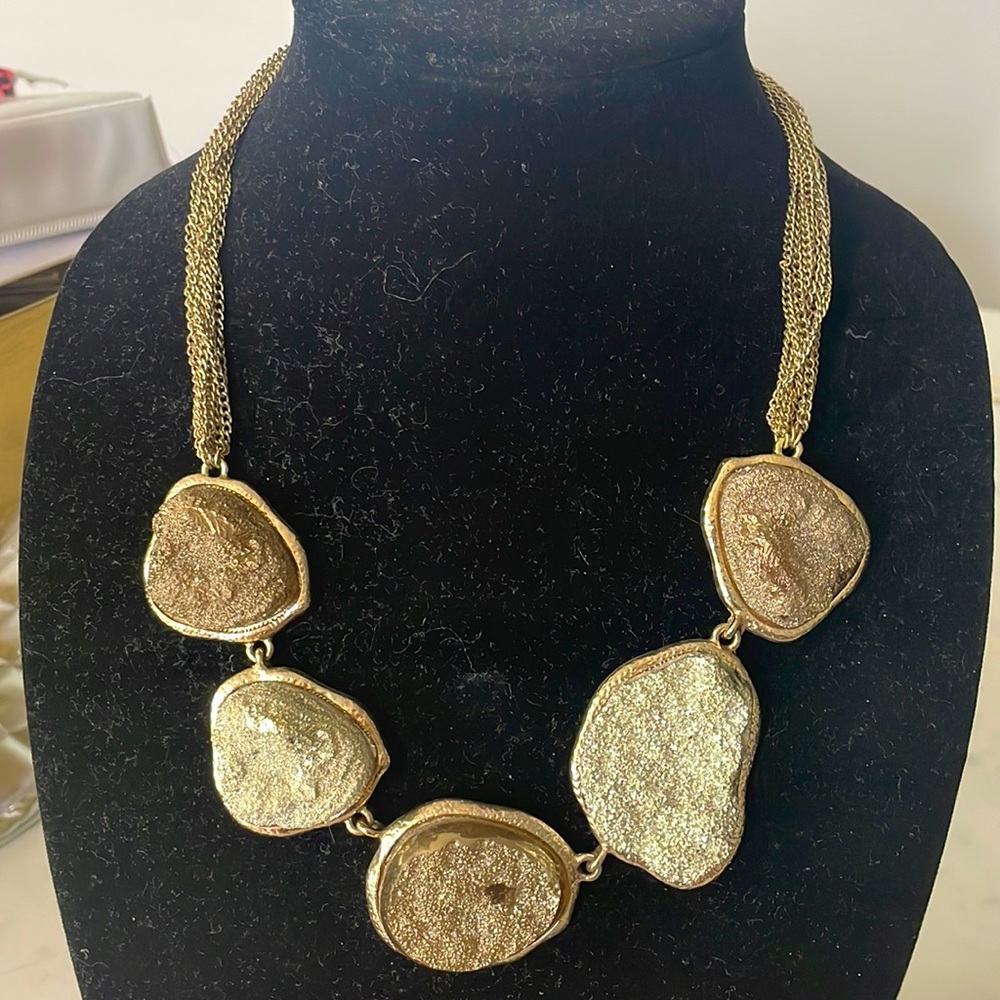 Druzy Statement Necklace - image 1